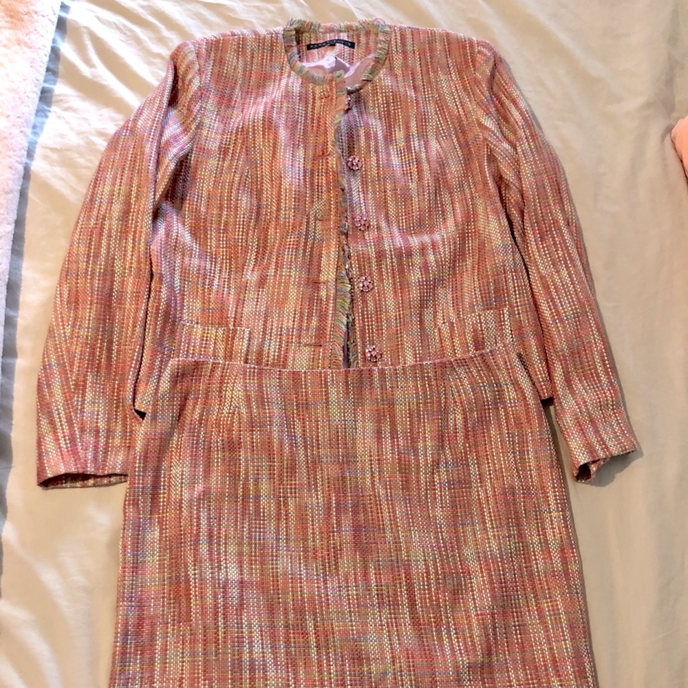 Perry Ellis Tweed suit size 16